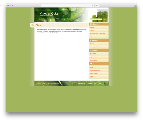 Lime Slice top WordPress theme - vinegarcuke.com