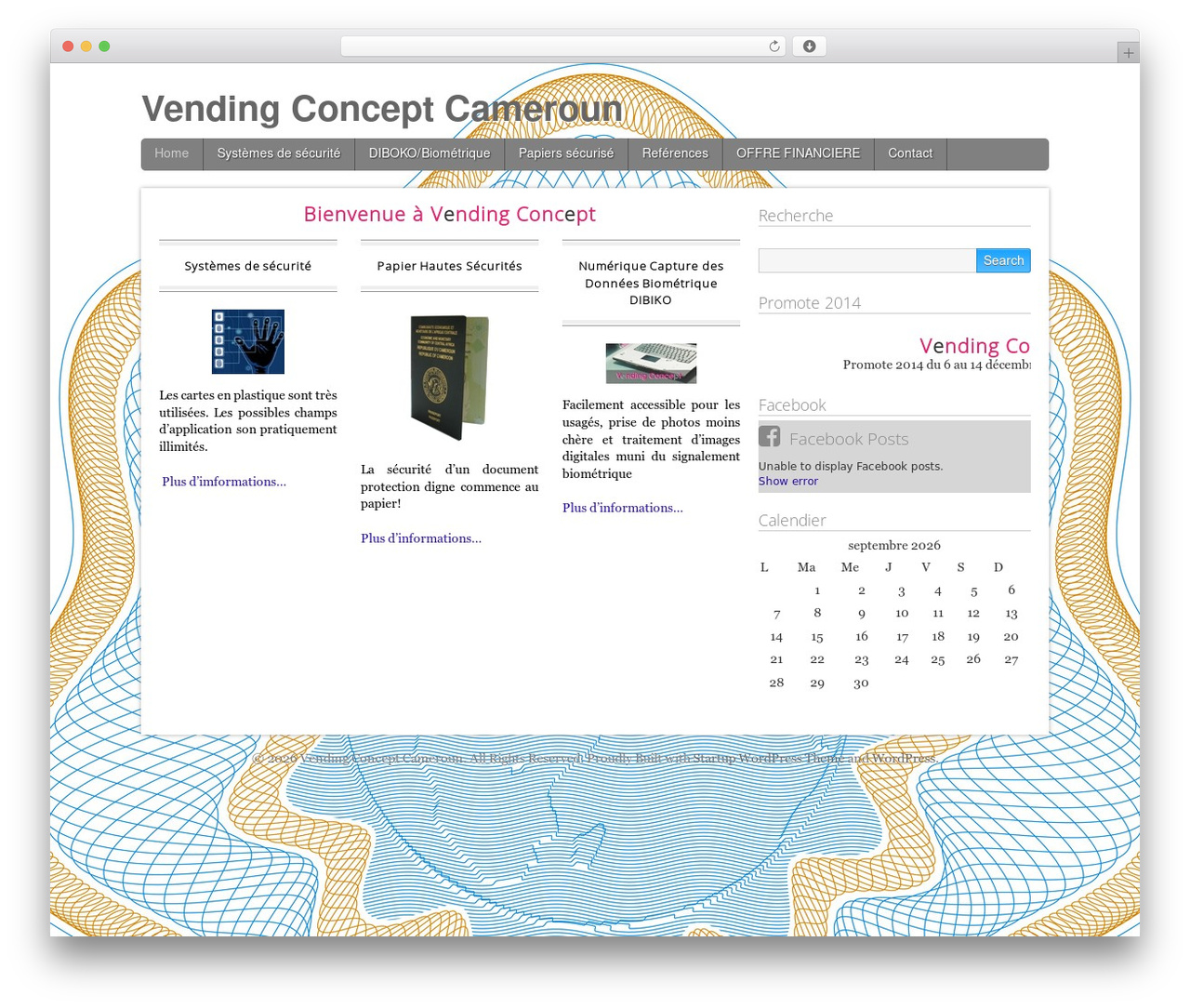 StartupWP WordPress theme - vendingconcept-cameroun.com