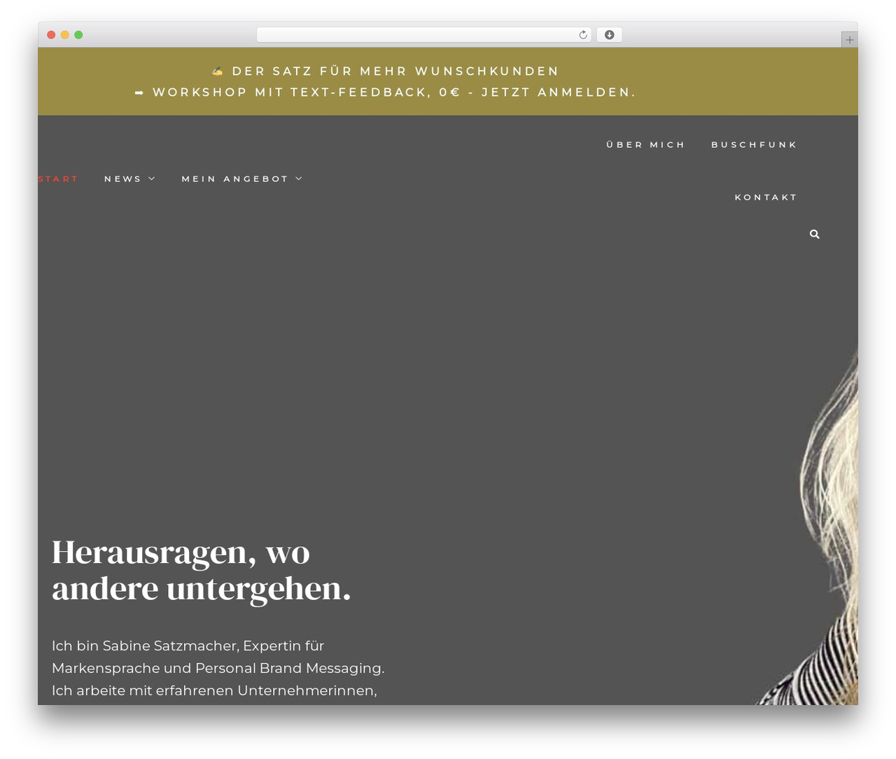 WordPress theme DotLife - www.sabinesatzmacher.de