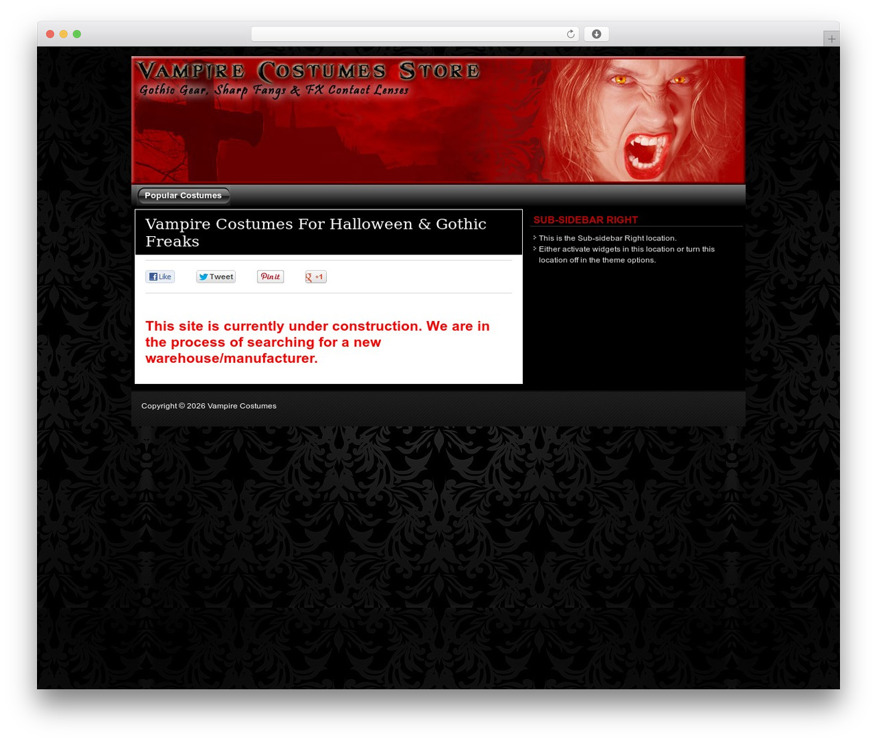WordPress theme FlexSqueeze - vampirecostumesstore.com WordPress theme FlexSqueeze - vampirecostumesstore.com