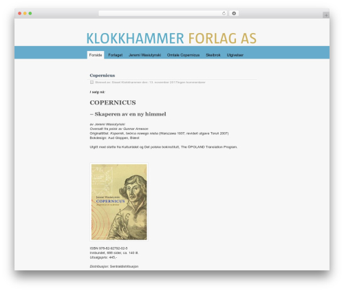 zBench theme WordPress - klokkhammerforlag.no zBench theme WordPress - klokkhammerforlag.no