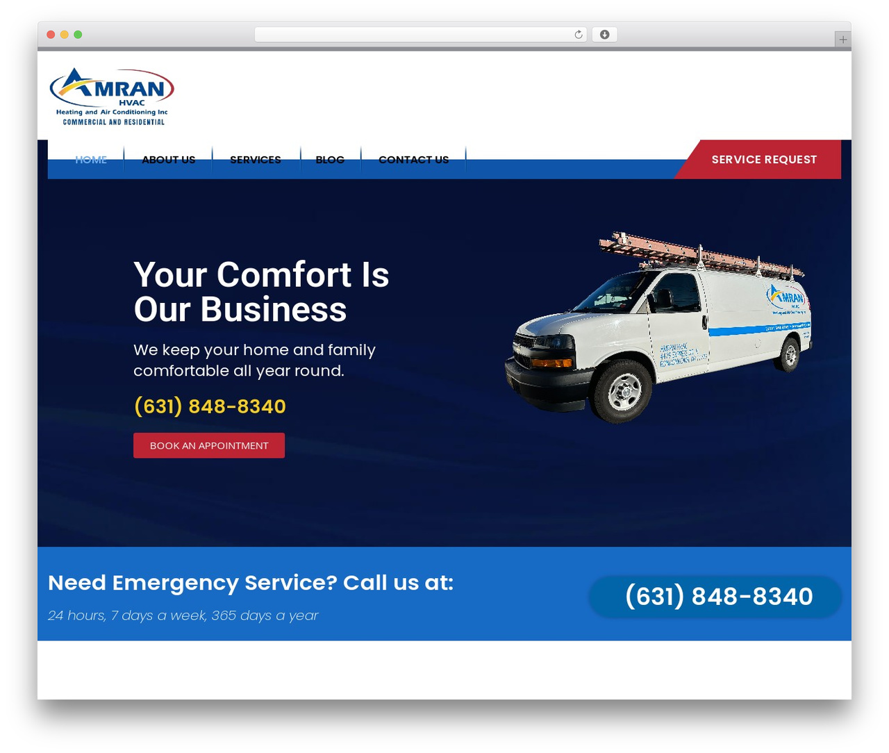 Airtech WordPress theme - amran-hvac.com
