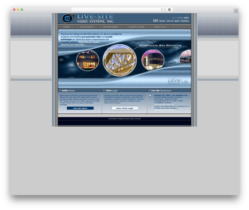 Basic WordPress video theme - livesitevideo.com