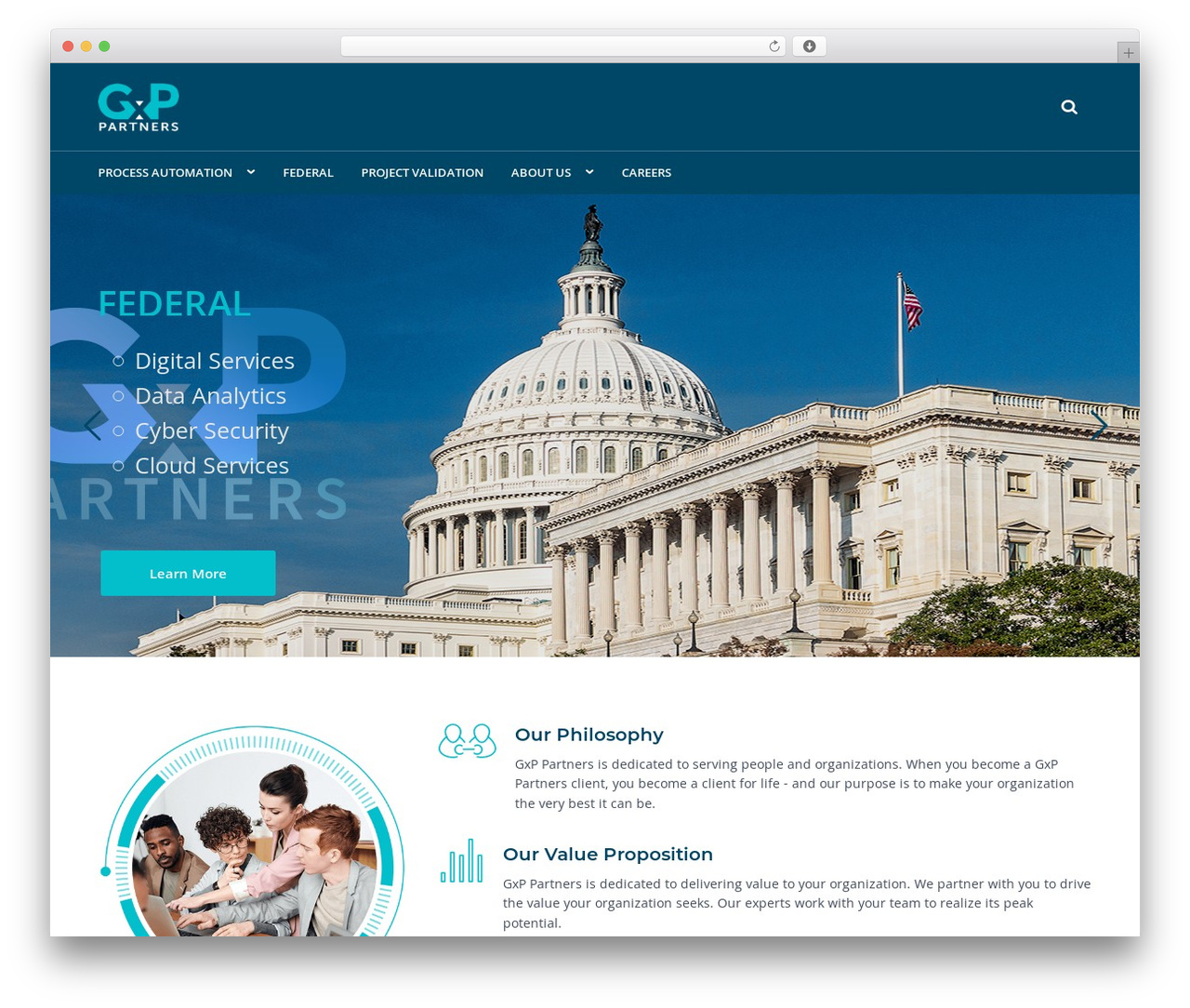 Execoore WordPress theme - gxppartners.com