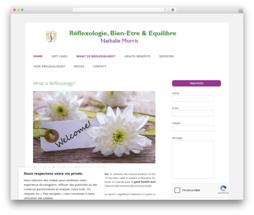 Gray Chalk theme WordPress - nathalie-morris.com