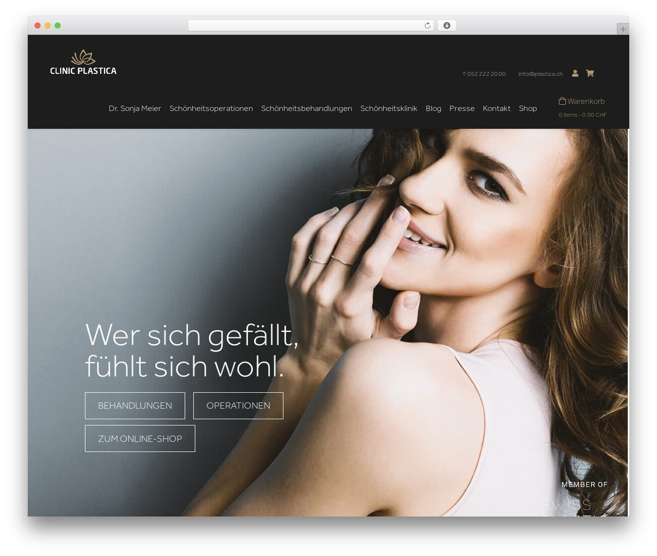 Mustersite-Plastica WordPress theme - plastica.ch