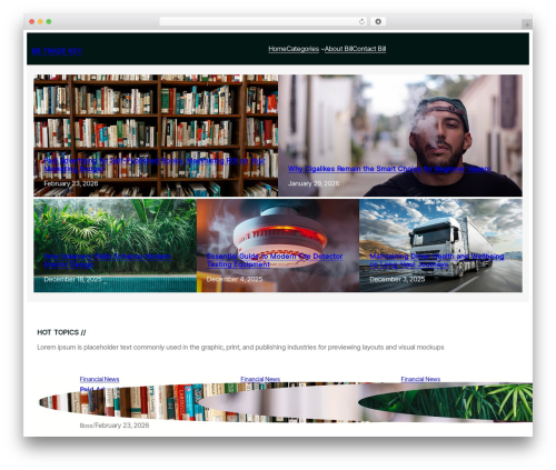 Rumblepress WordPress theme - bbtradekey.com