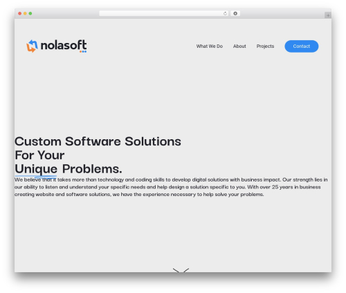 WordPress theme Nolasoft - nolasoft.com