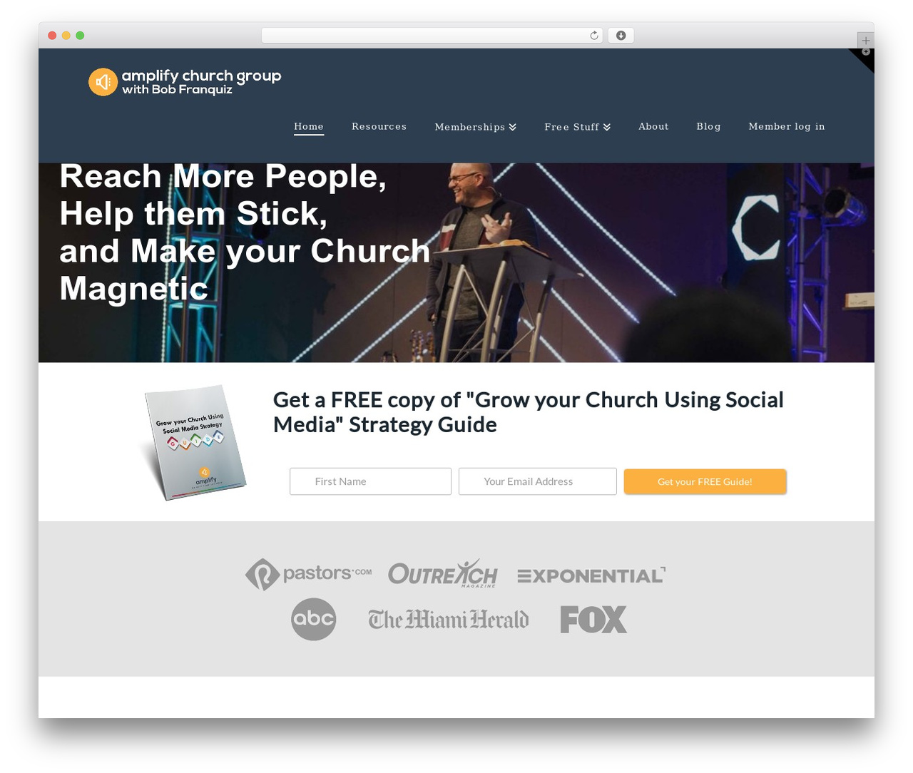 WordPress theme X - amplifychurchgroup.com