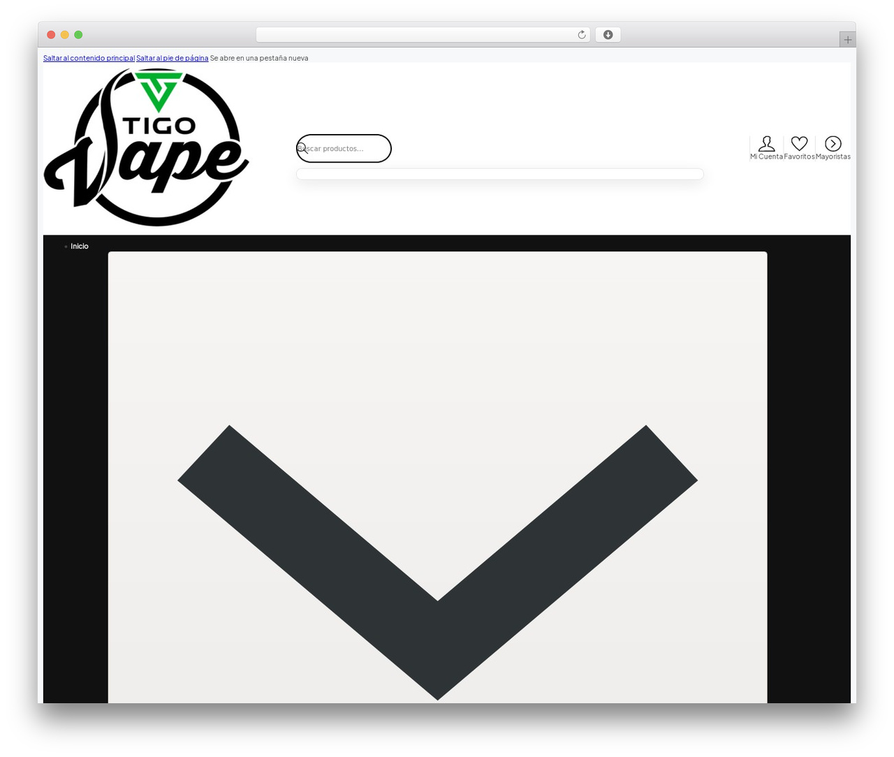 WordPress theme Bricks - www.tigovape.cl