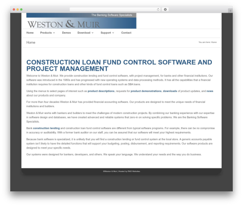 WordPress theme Divi - westonmuir.com
