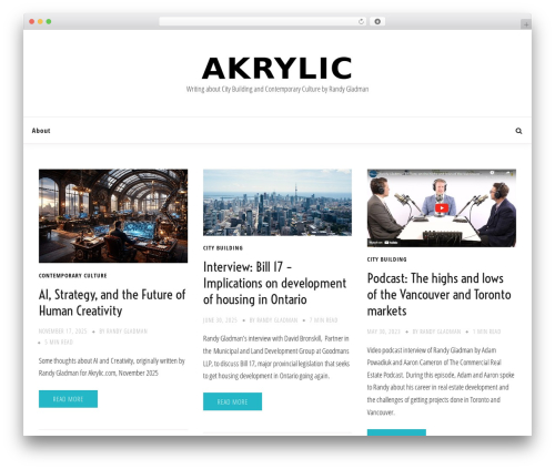 WordPress theme Fort - akrylic.com