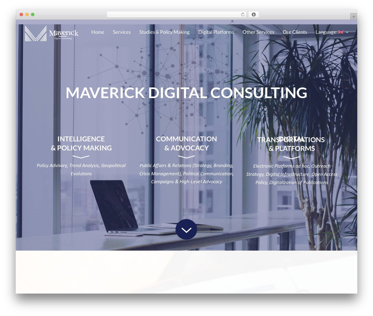 WordPress theme Maverick - maverickdigitalconsulting.com