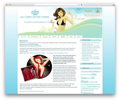 WordPress theme NCBM8 - nocarbsbeforemarbs.com