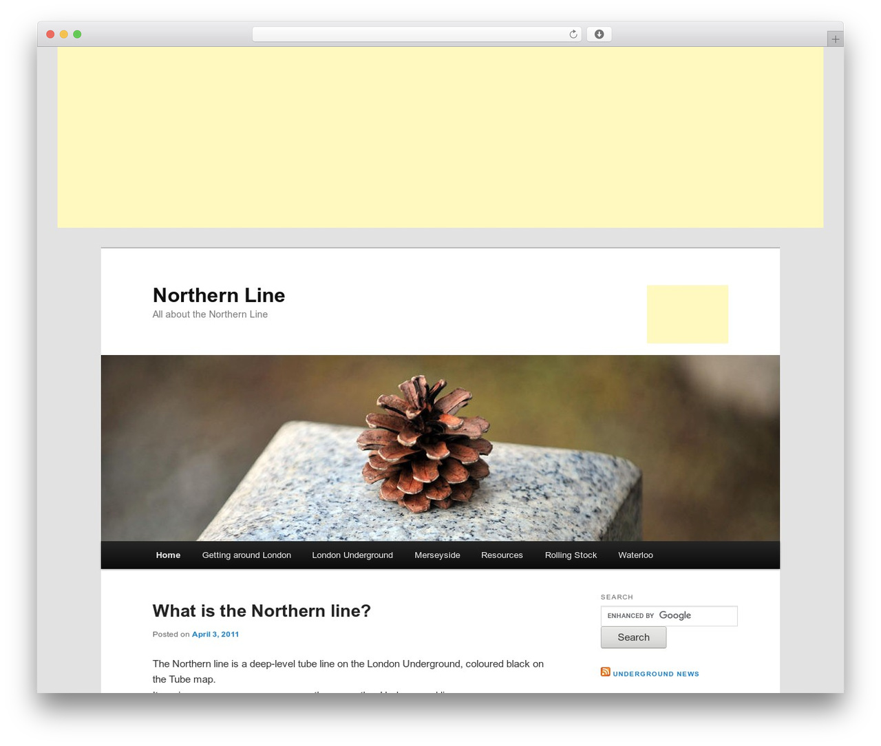 WP Multisite Theme WordPress theme - northernline.co.uk