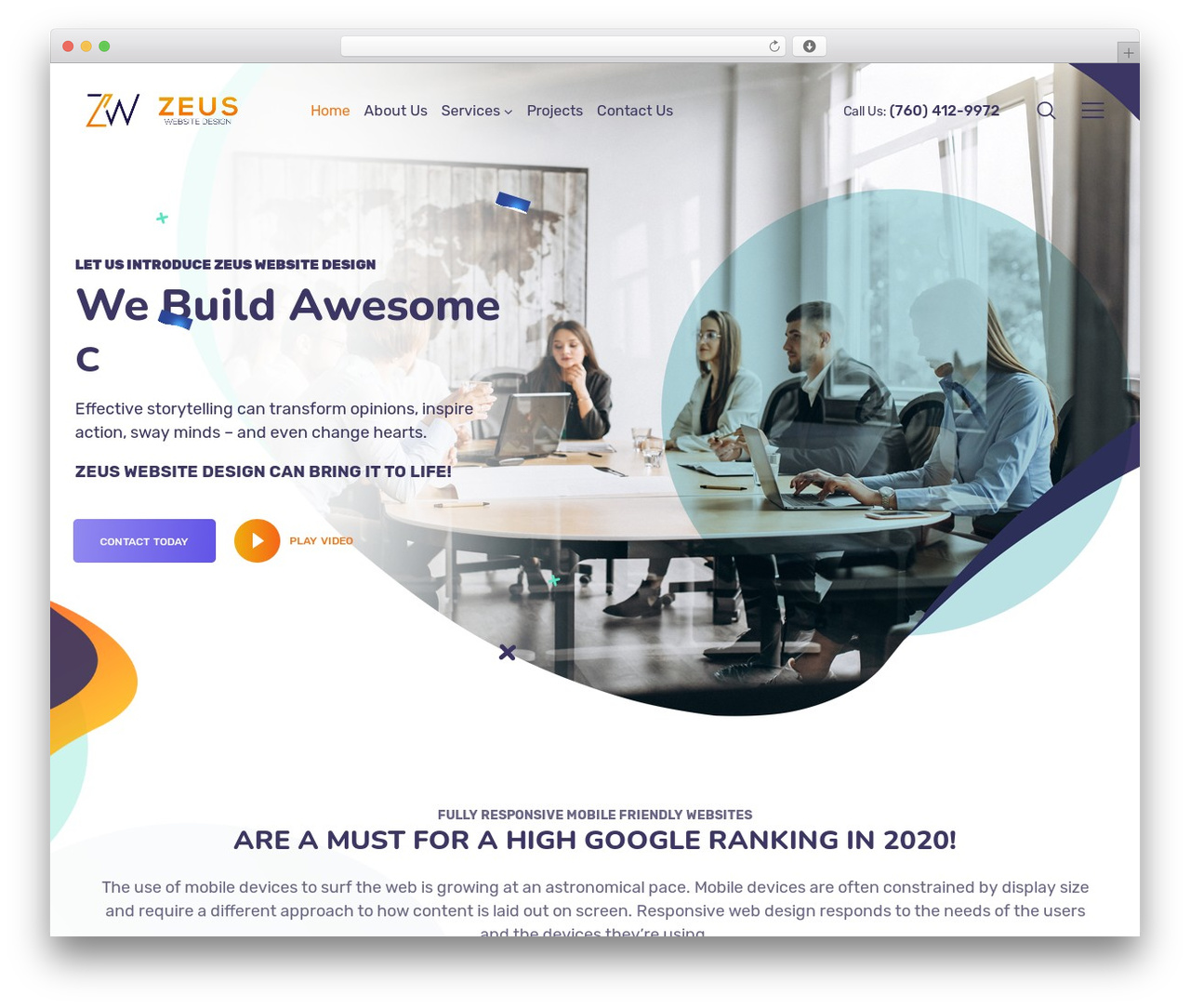 Ewebot WordPress theme - zeuswebsitedesign.com