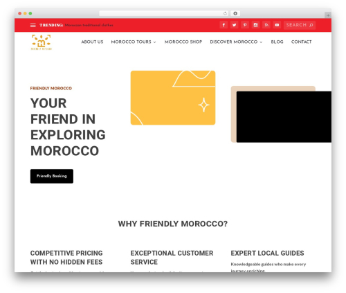 Extra theme WordPress - friendlymorocco.com
