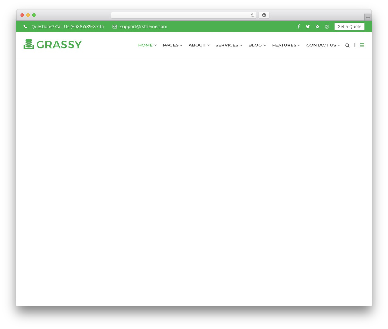 GrassyWP top WordPress theme - uiofarms.com