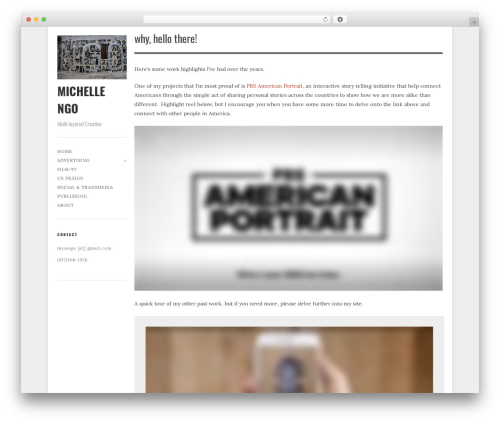 Gridspace WordPress theme design - michellengo.net