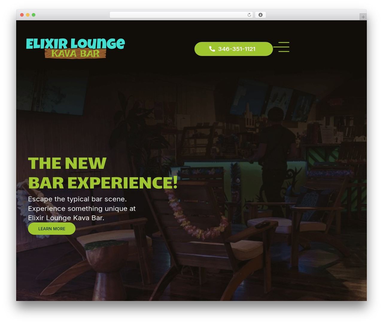 Hello Elementor WordPress theme - elixirloungekavabar.com