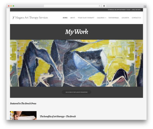 Igloo WordPress theme - niagara-art-therapy.com