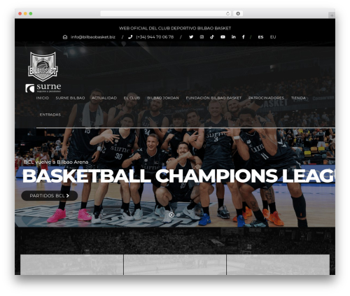 Theme WordPress BigSlam - bilbaobasket.biz