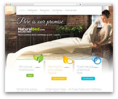Theme 1257 theme WordPress - naturalbed.com