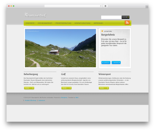 Webfolio WordPress theme - neumaierhof.at