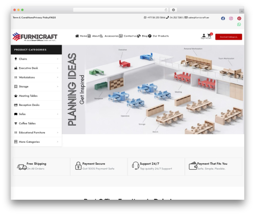 WordPress theme Bloxic - furnicraft.ae