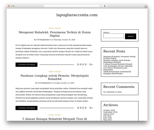 WordPress theme Writee - lapugliaracconta.com WordPress theme Writee - lapugliaracconta.com