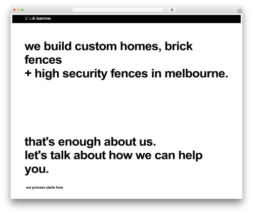 WP theme FIVE Starter theme - blackbarrow.com