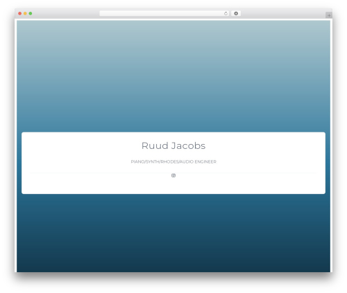 X3P0 - Reflections theme WordPress - ruudjacobs.net