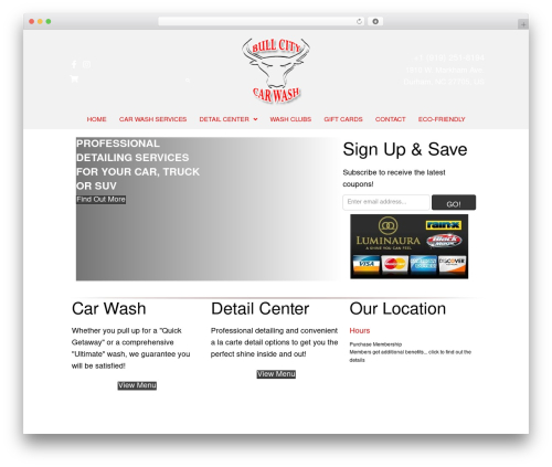 Wp menu cart pro WordPress plugin - bullcitycarwash.com
