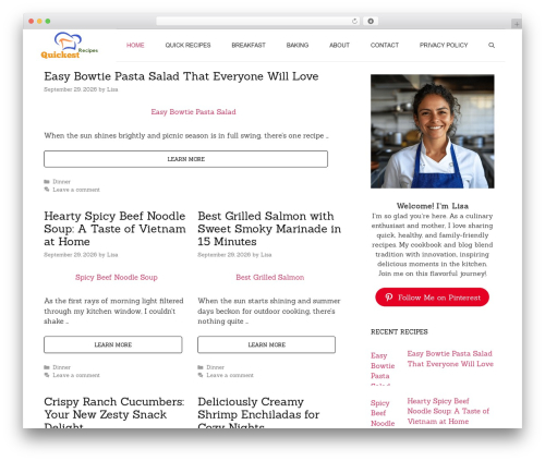 Tasty pins WordPress plugin - quickestrecipes.com
