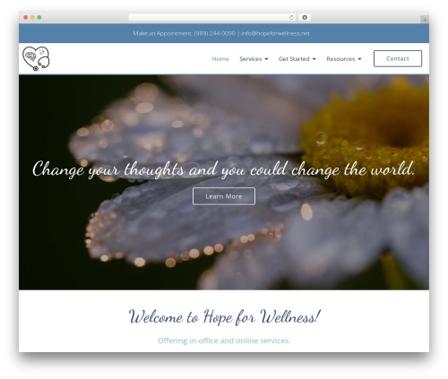 Megatheme theme WordPress - hopeforwellness.net