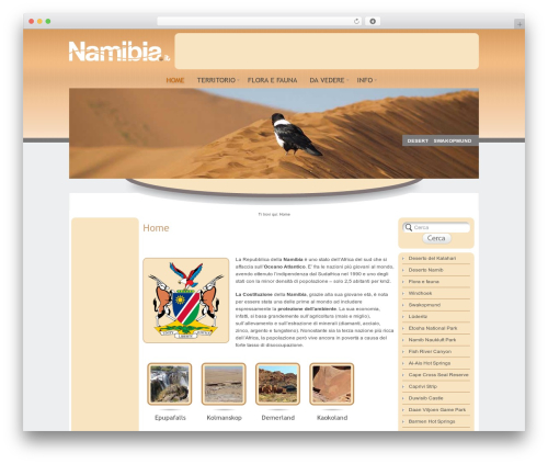 Namibia WordPress theme - namibia.it