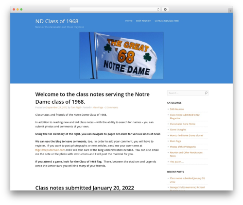 Skylark theme WordPress - ndclass1968.com