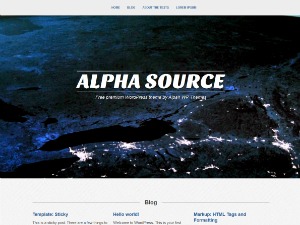 Alpha Source WordPress blog theme by Alpha WP Themes