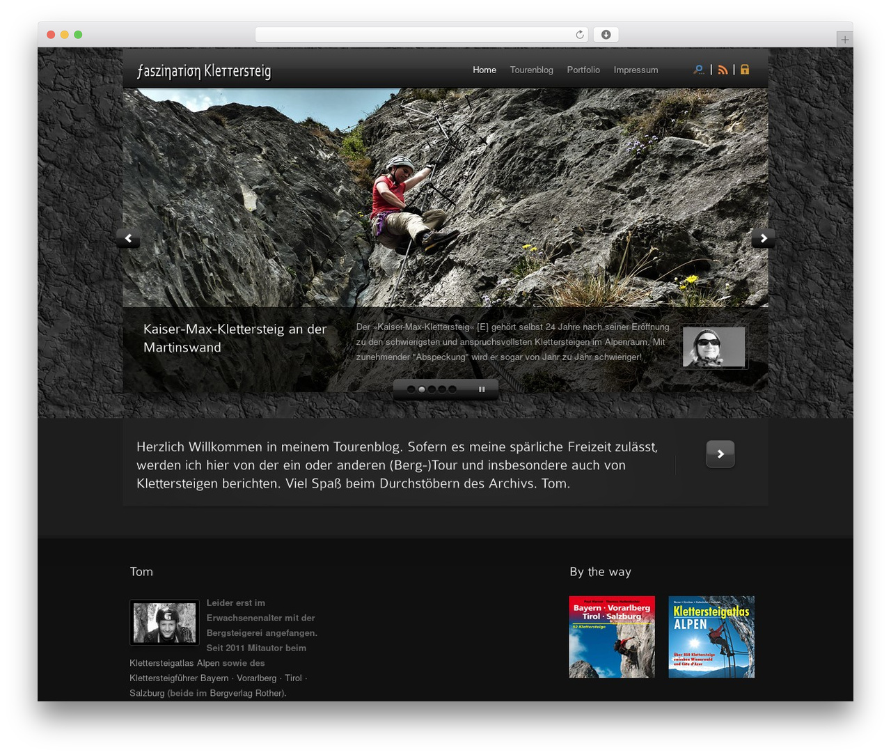 Cadca WordPress theme - faszination-klettersteig.de