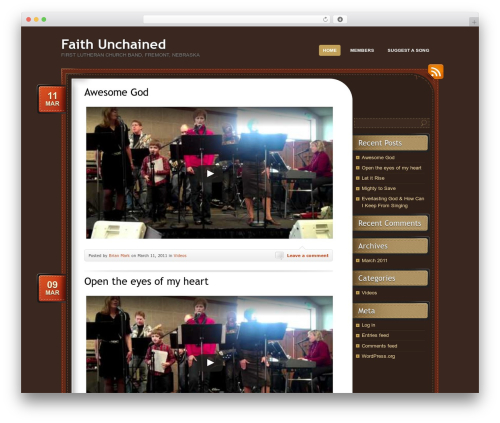 choco WordPress theme design - faithunchained.com
