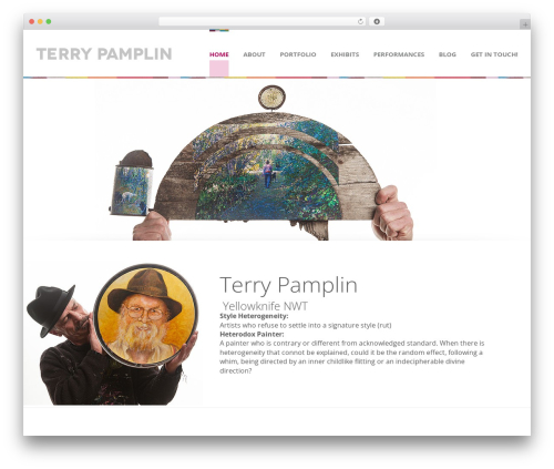Cluster WordPress theme - terrypamplin.com