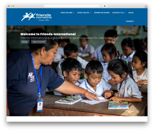 Divi theme WordPress - friends-international.org