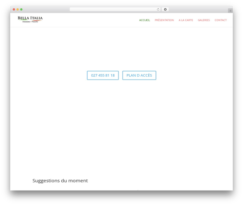 Divi WordPress theme design - restaurantbellaitalia.ch