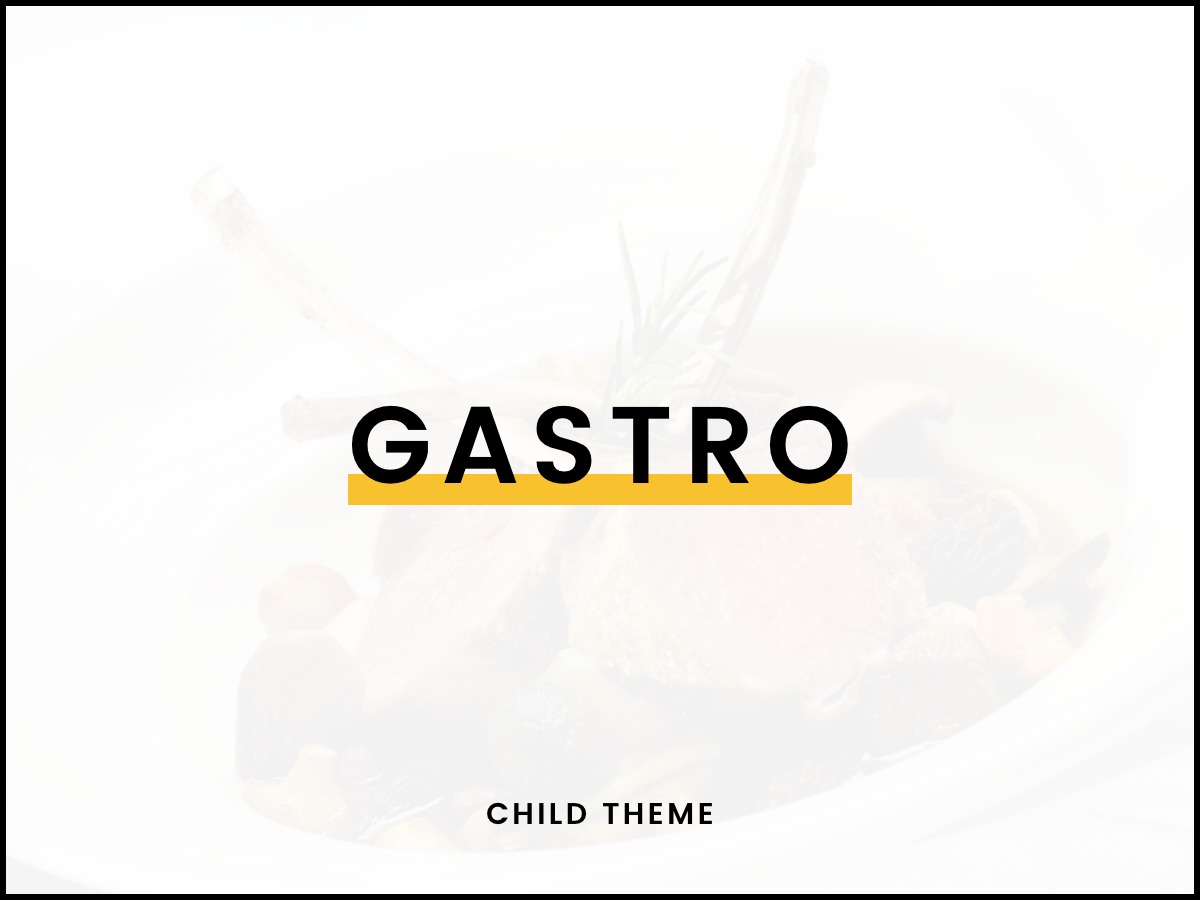 Gastro Child theme WordPress