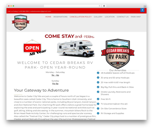 GeneratePress theme WordPress - cedarbreaksrv.com