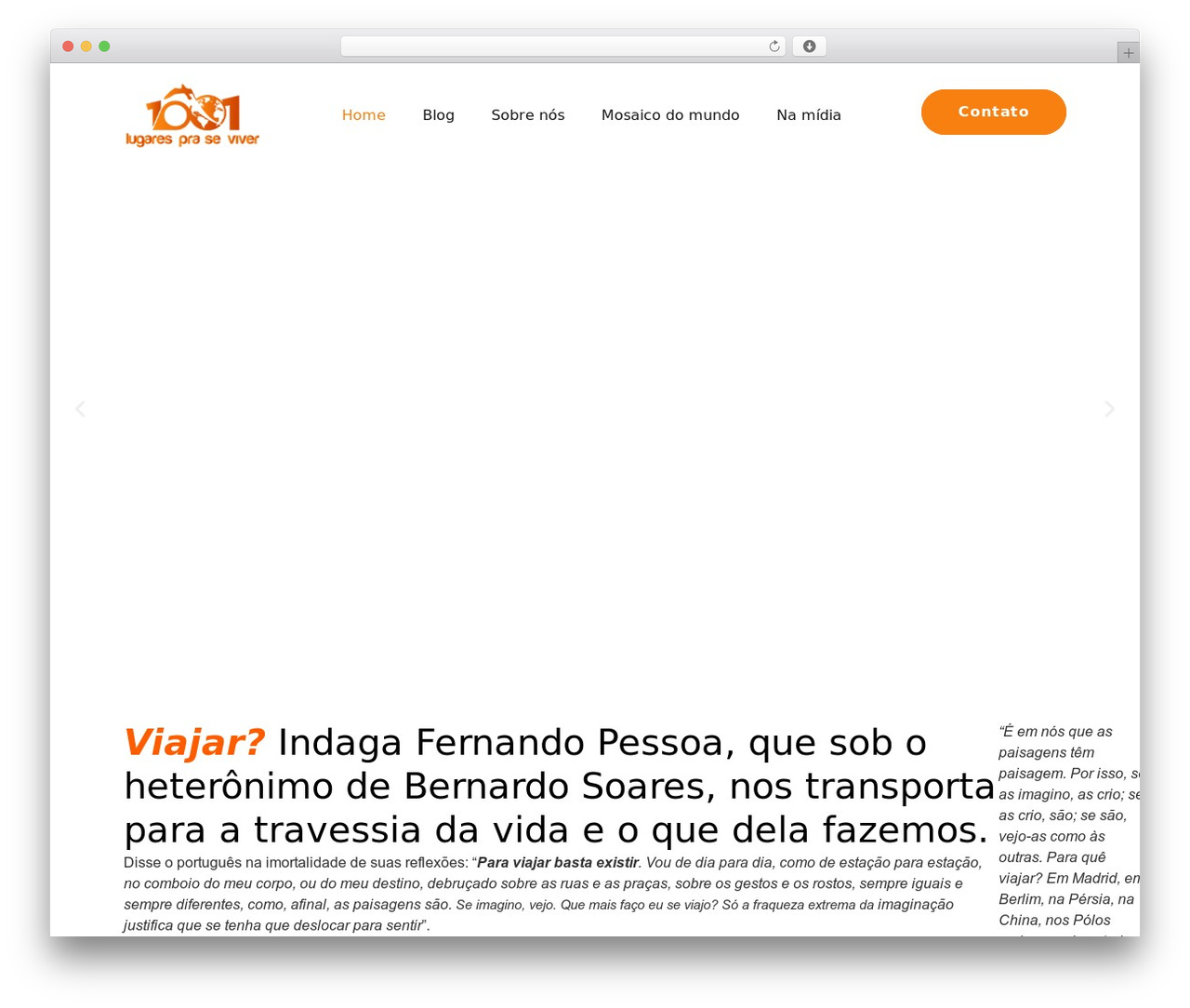 Hello Elementor theme WordPress - 1001lugarespraseviver.com