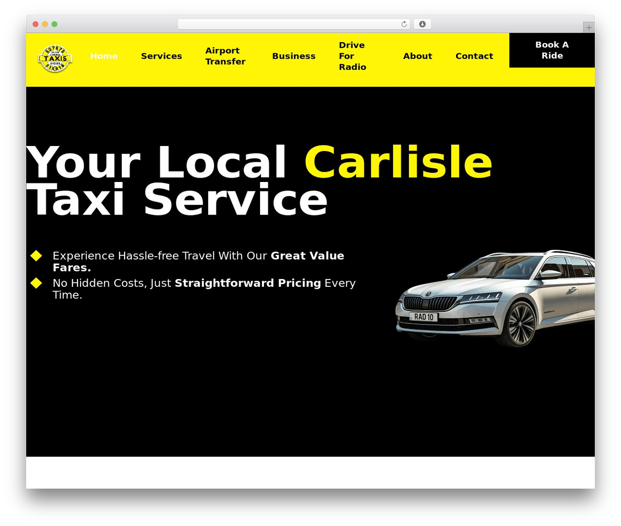Hello Elementor WordPress theme - radiocarlisletaxis.co.uk