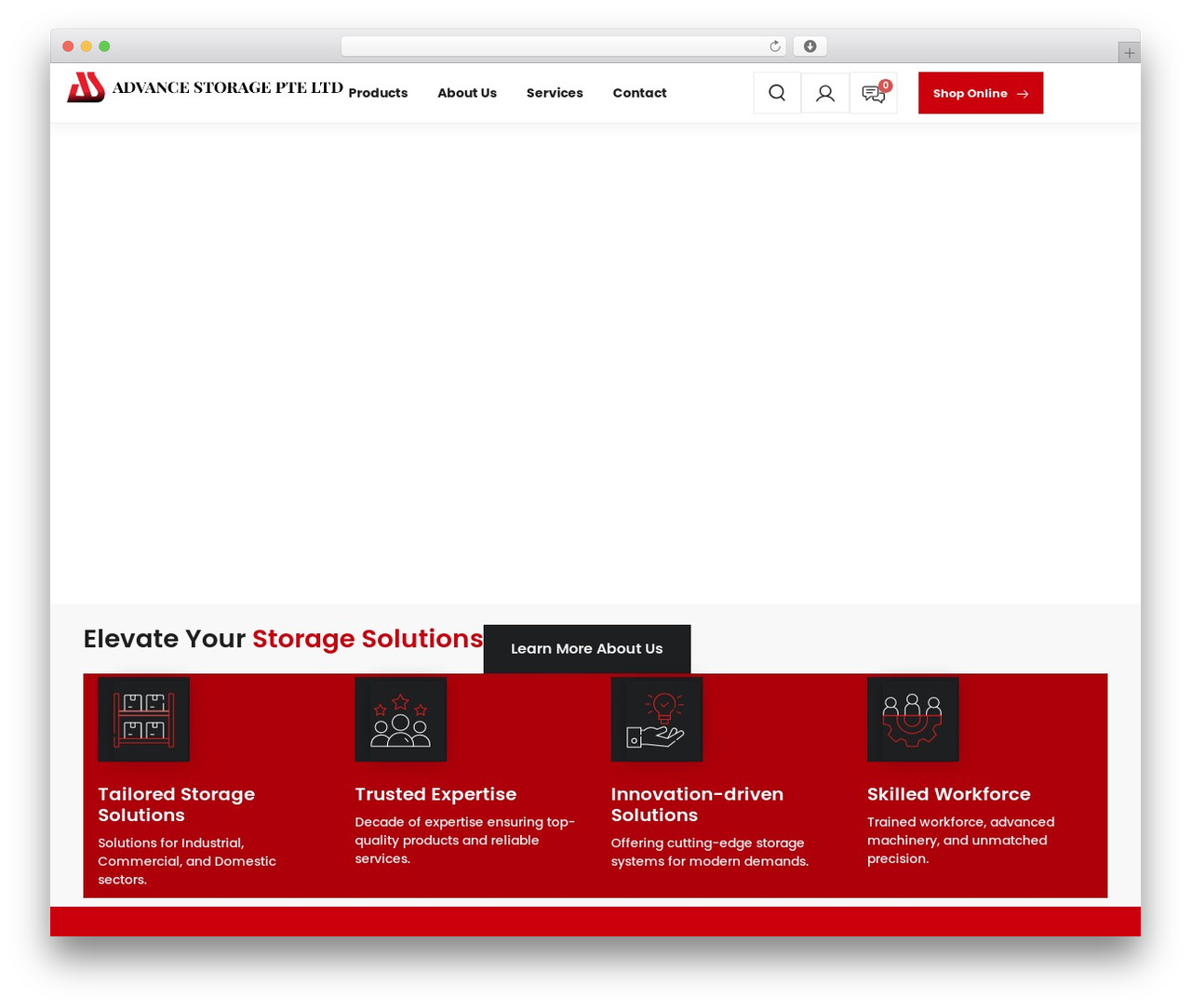 Hello Elementor WordPress theme - advancestorage.sg