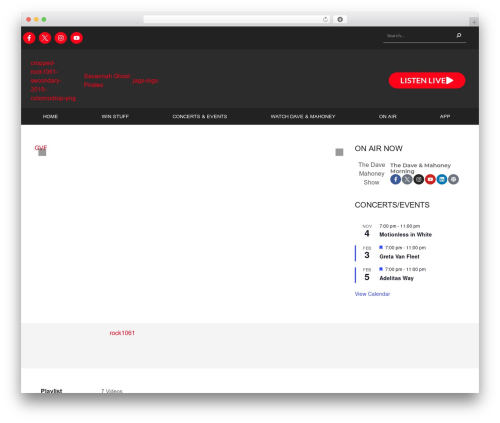 Onecms weather WordPress plugin - rock1061.com