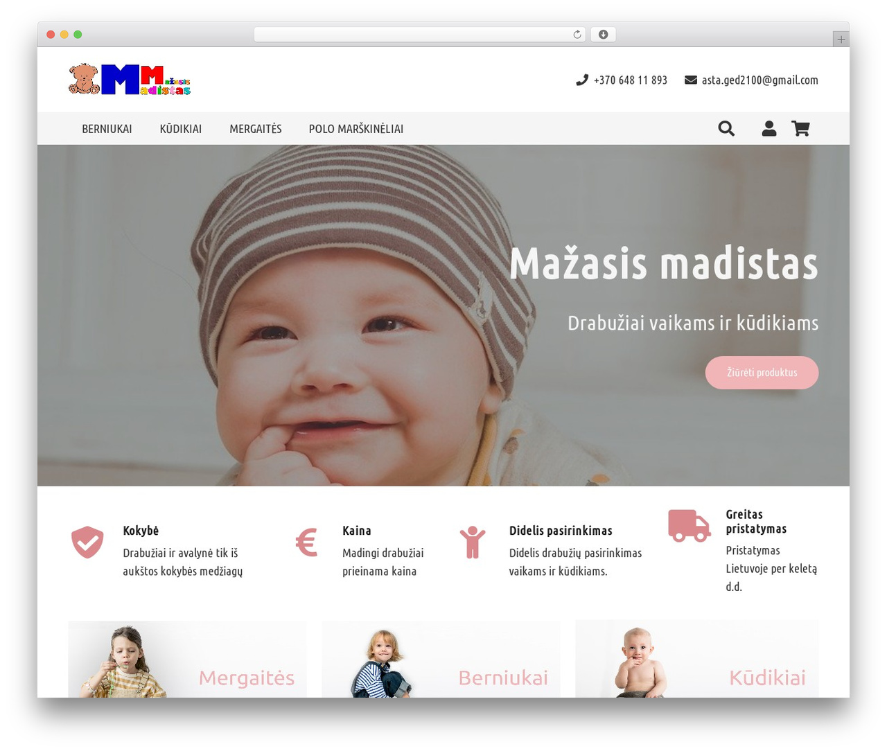 Impreza WordPress theme - mazasismadistas.lt